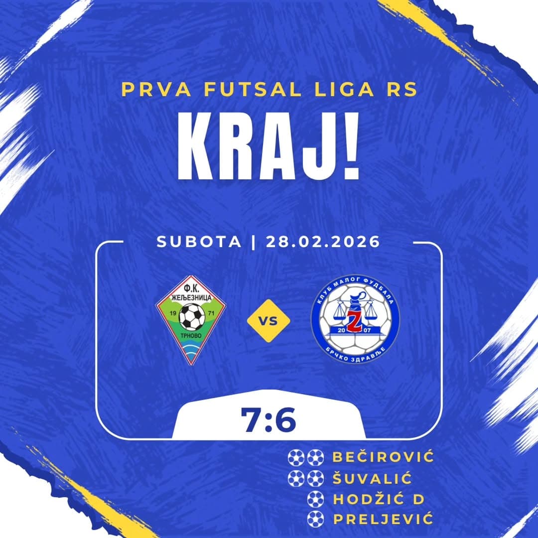 U okviru Prve futsal lige RS odigrana je uzbudljiva i neizvjesna utakmica koja je završena rezultatom 7:6 u korist domaće ekipe.