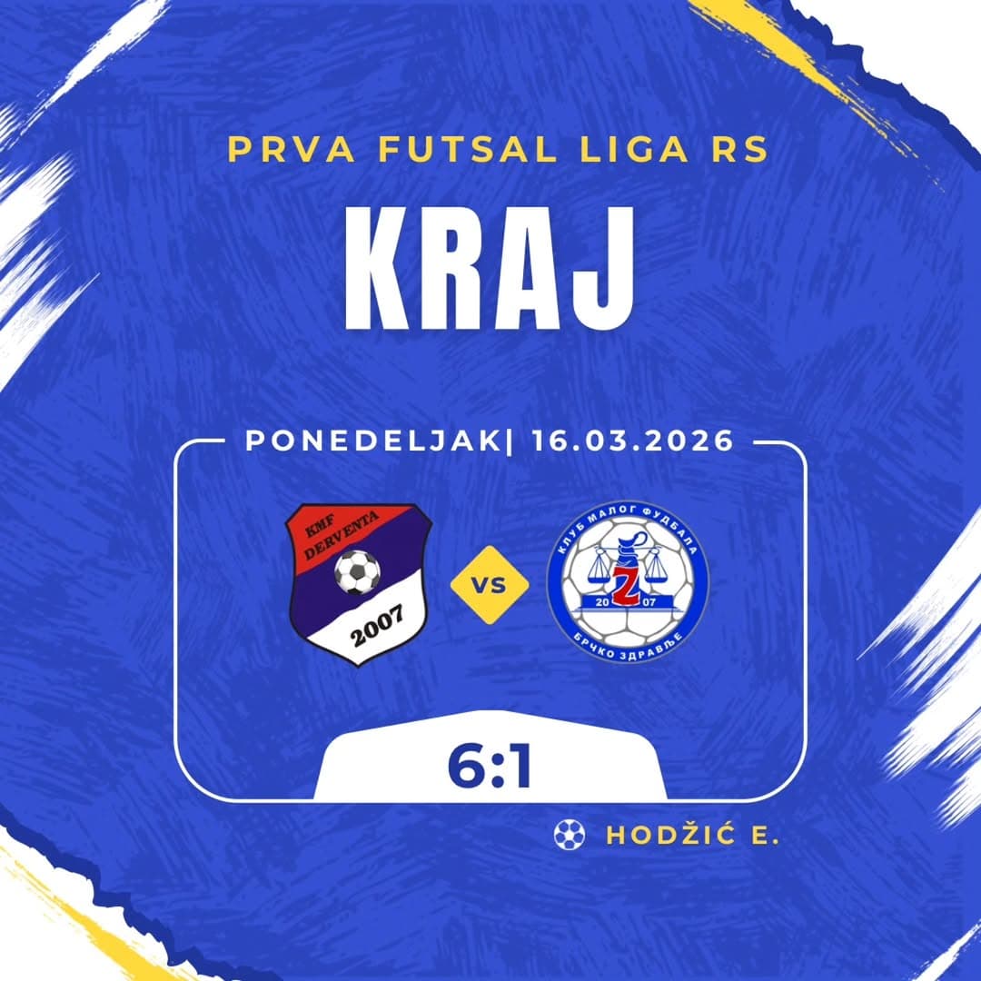 U okviru 17. kola Prva futsal liga RS odigrali smo utakmicu u kojoj su domaćini slavili rezultatom 6:1.